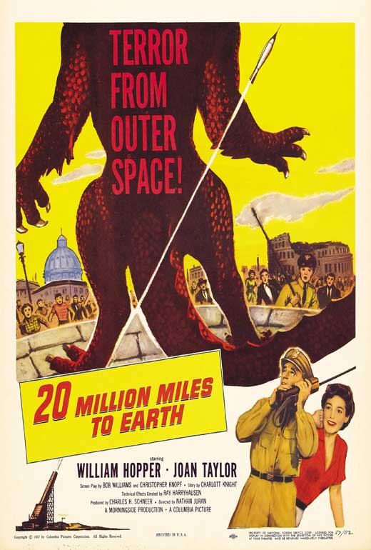 地球へ2千万マイル　20MILLION MILES TO EARTH Amazon.com: 20 Million Miles to Earth (50th Anniversary