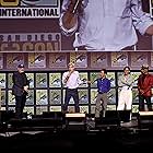 Harrison Ford, Giancarlo Esposito, Kevin Feige, Tim Blake Nelson, Anthony Mackie, Rob Delaney, and Danny Ramirez at an event for Captain America: Brave New World (2025)