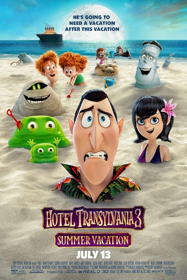 Movie poster for HOTEL TRANSYLVANIA 3 : A MONSTER VACATION (U rated)
