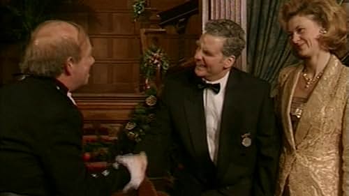Chris Barrie, Michael Burns, and Pippa Haywood in The Brittas Empire (1991)