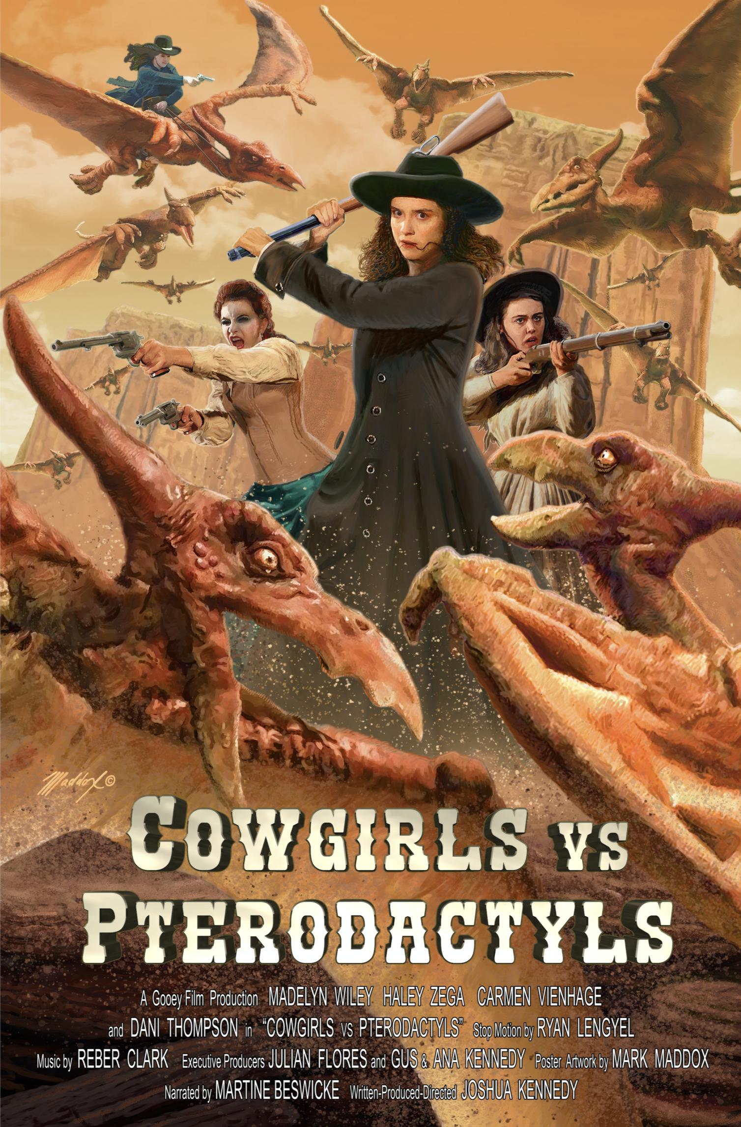 Poster of Cowgirls vs. Pterodactyls