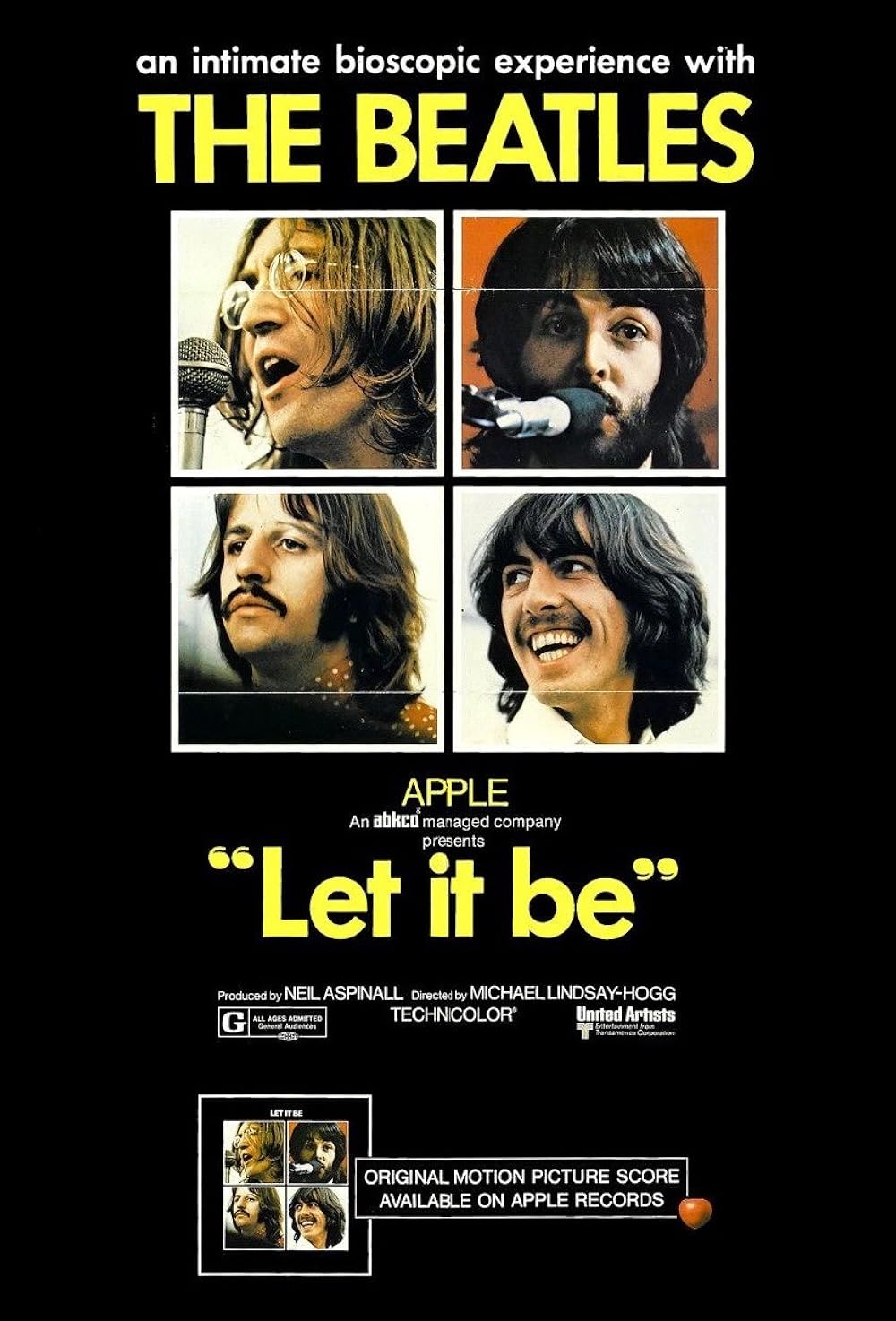 THE BEATLES/ LET IT BE - THE MOVIE 黄マーブルカラー盤 (1LP+)