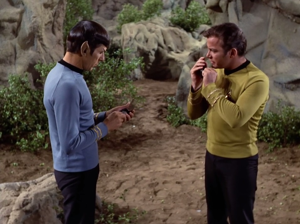 Leonard Nimoy and William Shatner in Star Trek (1966)