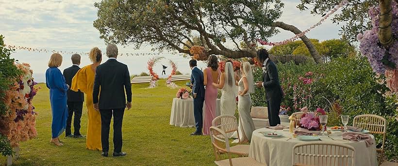 Dermot Mulroney, Bryan Brown, Rachel Griffiths, Michelle Hurd, Gata, Glen Powell, Alexandra Shipp, Hadley Robinson, Darren Barnet, and Charlee Fraser in Anyone But You (2023)