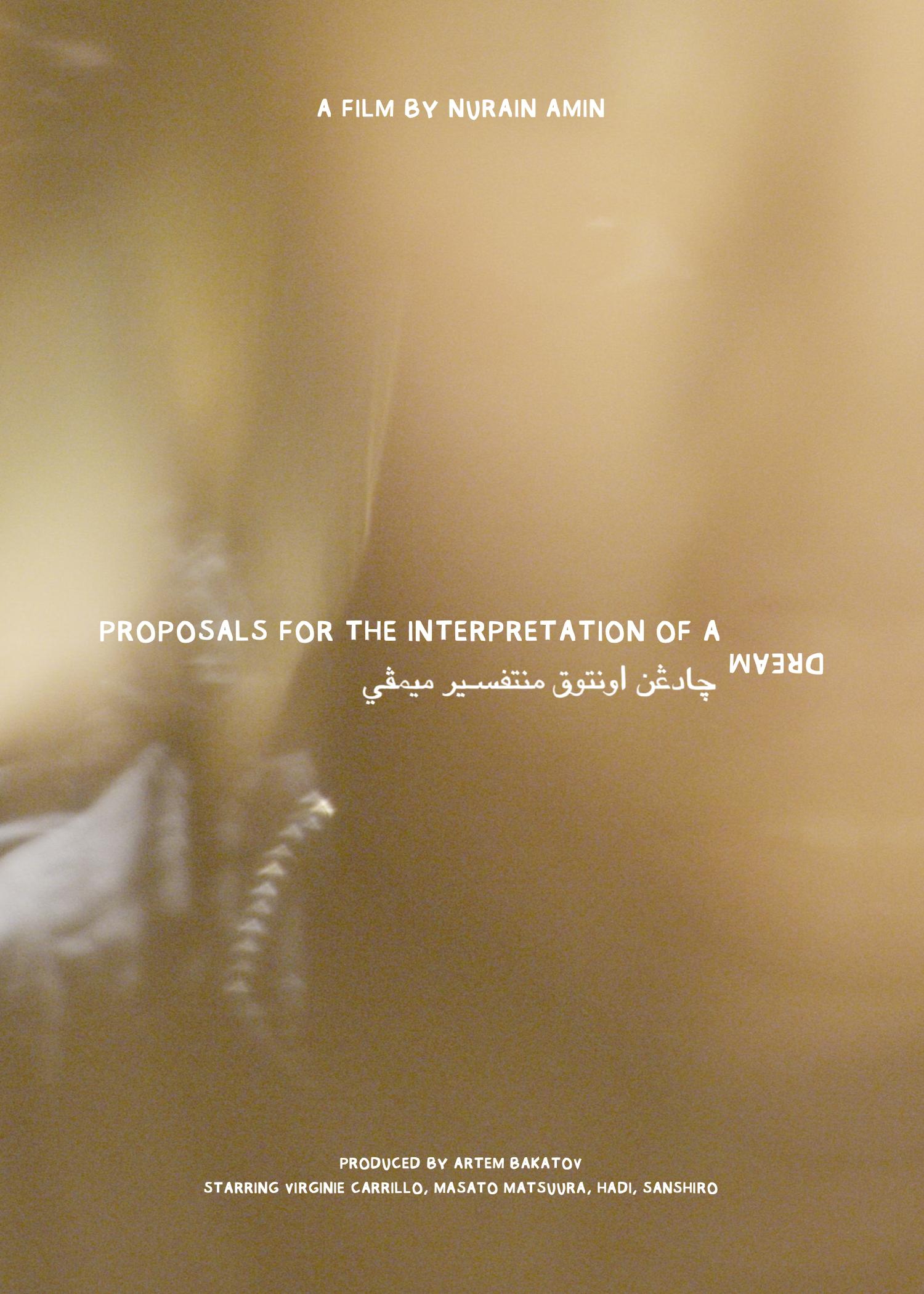 Proposals for the Interpretation of a Dream