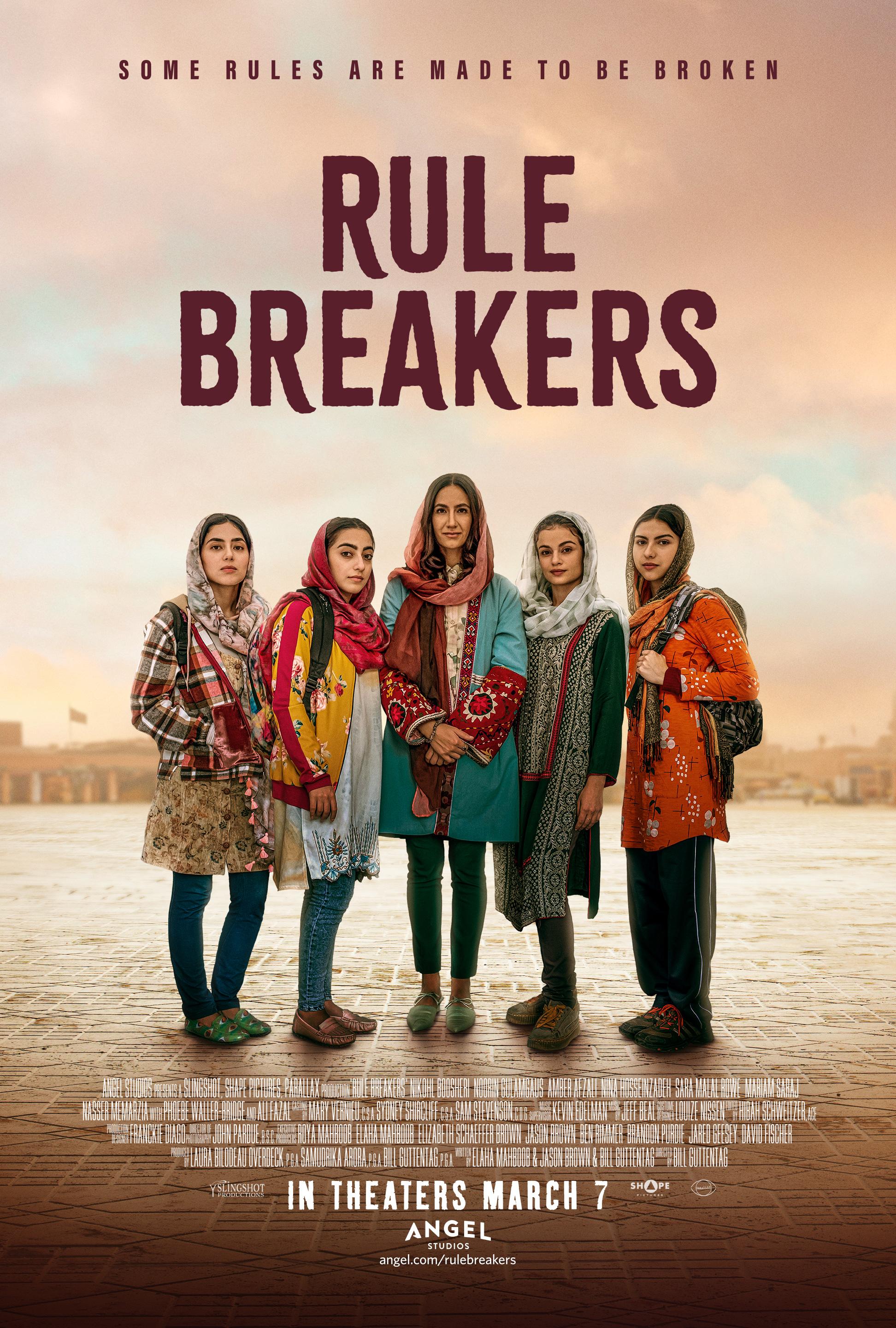Sara Malal Rowe, Amber Afzali, Nikohl Boosheri, and Nina Hosseinzadeh in Rule Breakers (2025)
