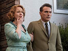 Rufus Sewell and Chelah Horsdal in The Man in the High Castle (2015)