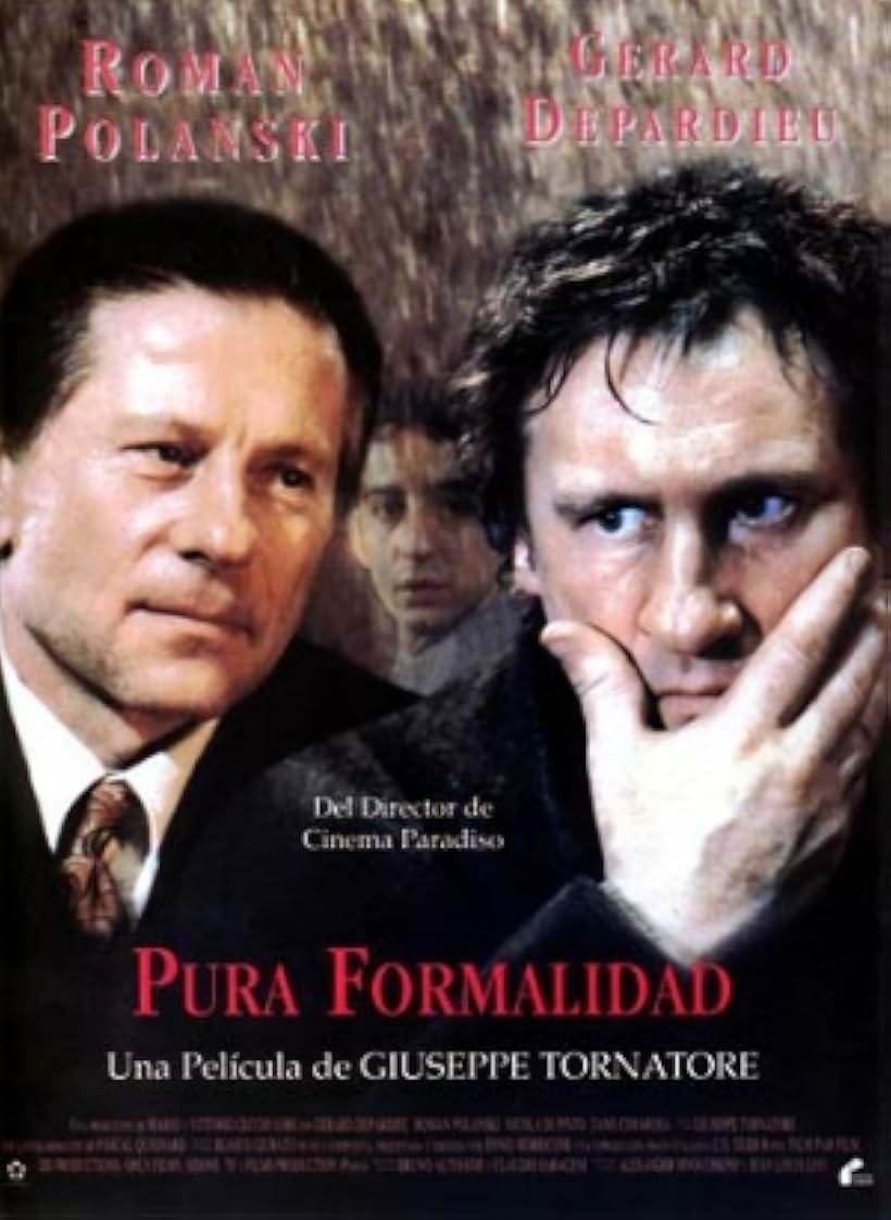 Gérard Depardieu, Roman Polanski, and Sergio Rubini in A Pure Formality (1994)