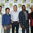 Harrison Ford, Giancarlo Esposito, Tim Blake Nelson, Anthony Mackie, and Danny Ramirez at an event for Captain America: Brave New World (2025)