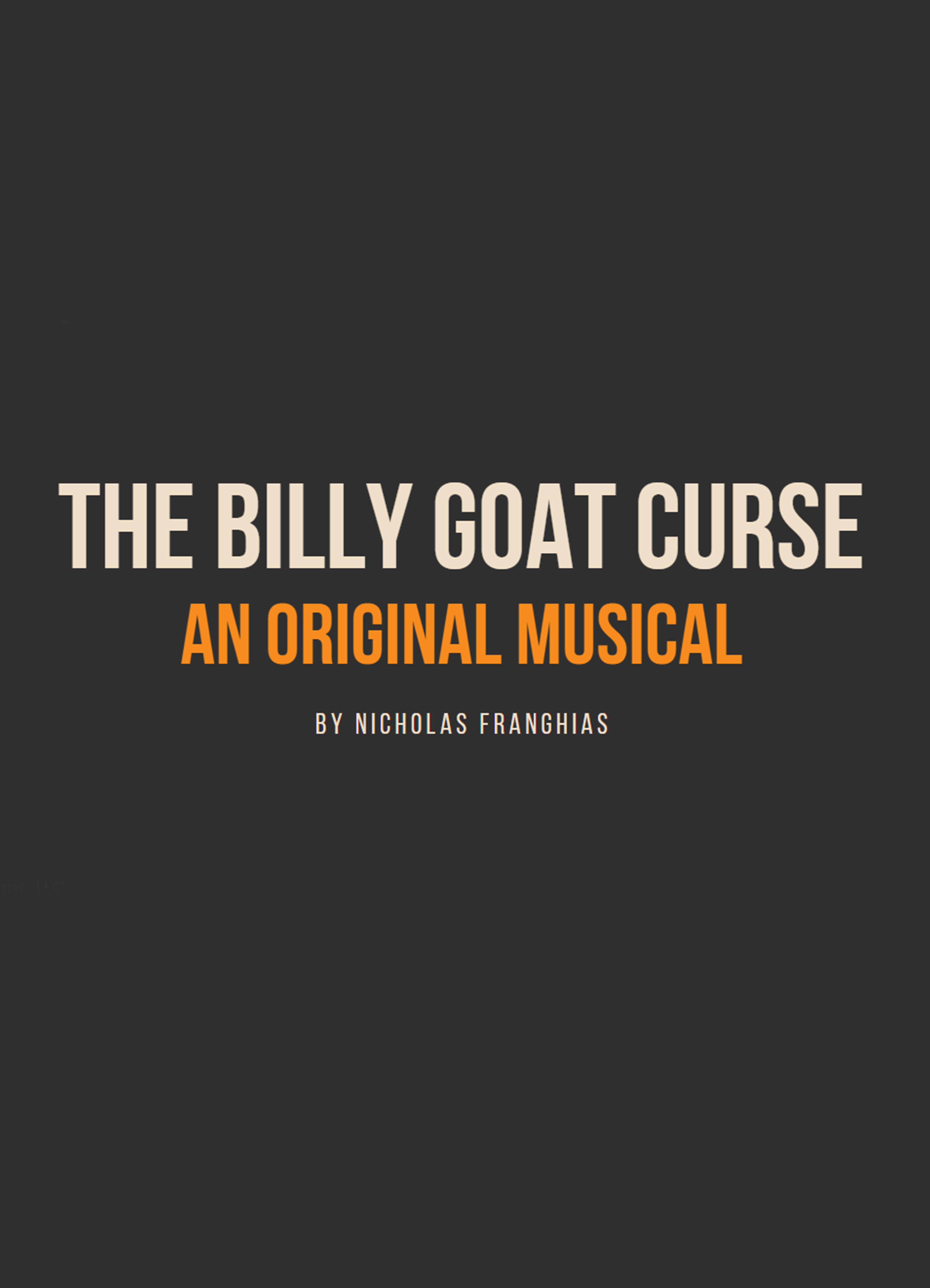 The Billy Goat Curse