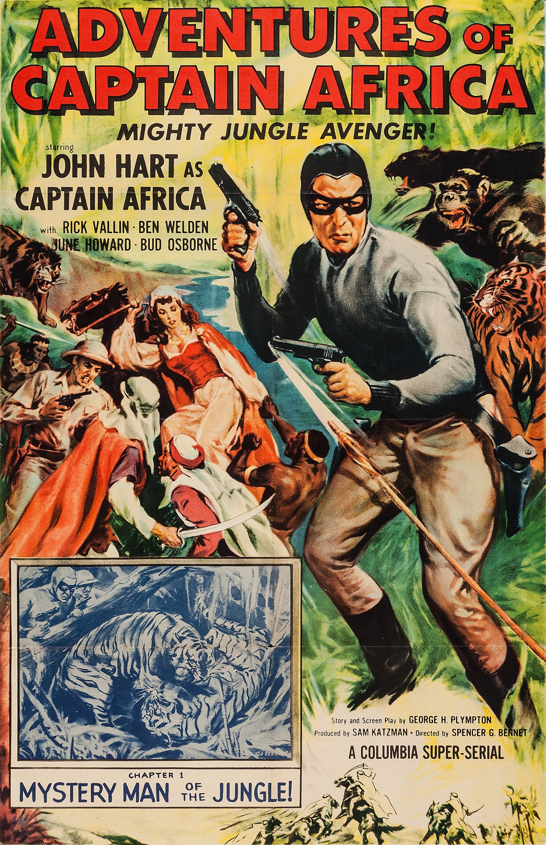 John Hart and June Howard in Adventures of Captain Africa: Mighty Jungle Avenger! (1955)