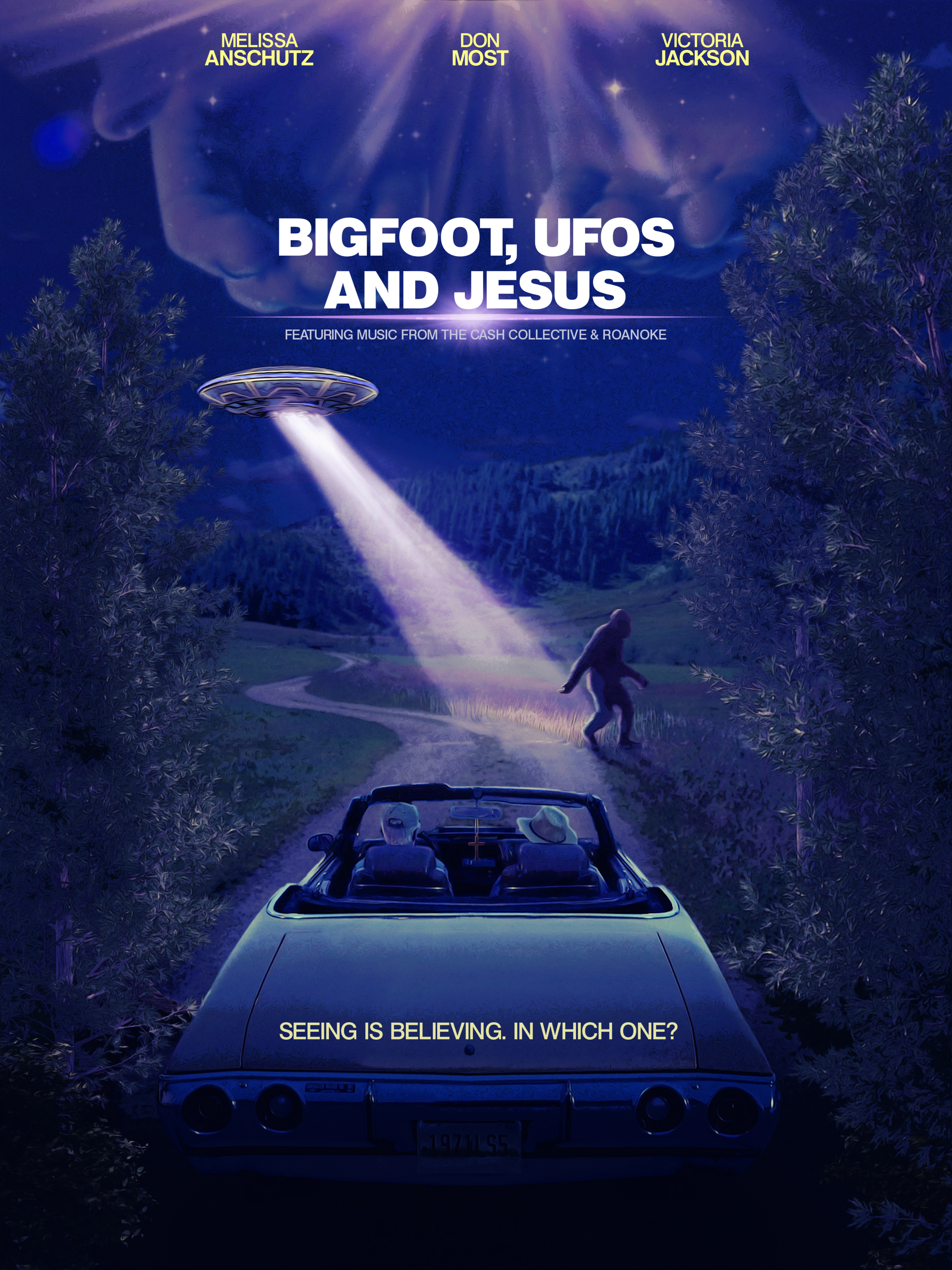 Poster of Bigfoot, UFOs and Jesus