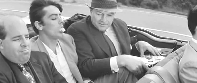 Alain Delon, Sorrell Booke, and Carl Studer in Joy House (1964)