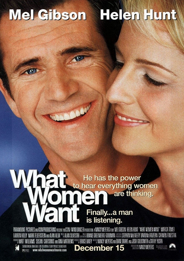 Movie poster for WHAT WOMEN WANT (UA rated)