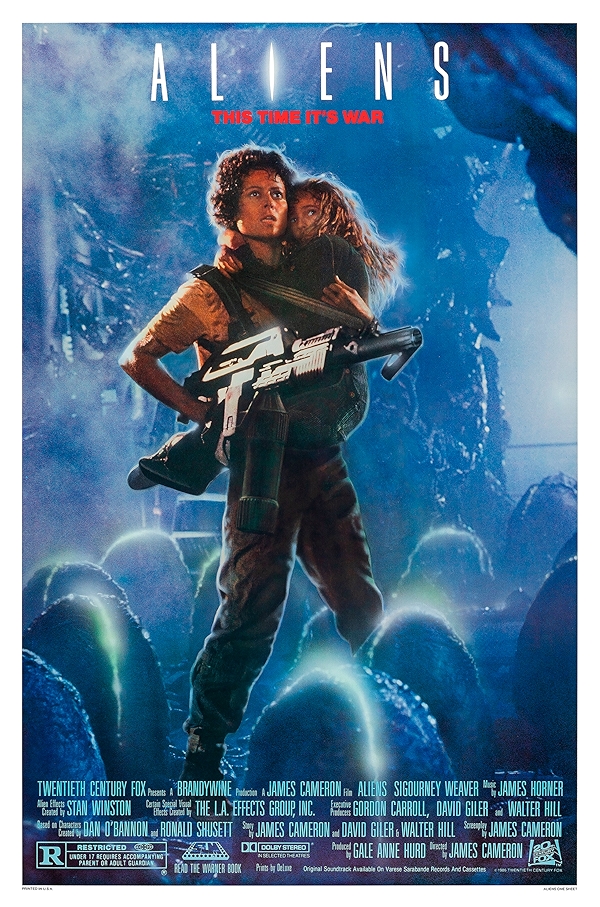 Movie poster for ALIENS (U rated)