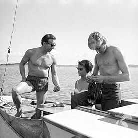 Zygmunt Malanowicz, Leon Niemczyk, and Jolanta Umecka in Knife in the Water (1962)
