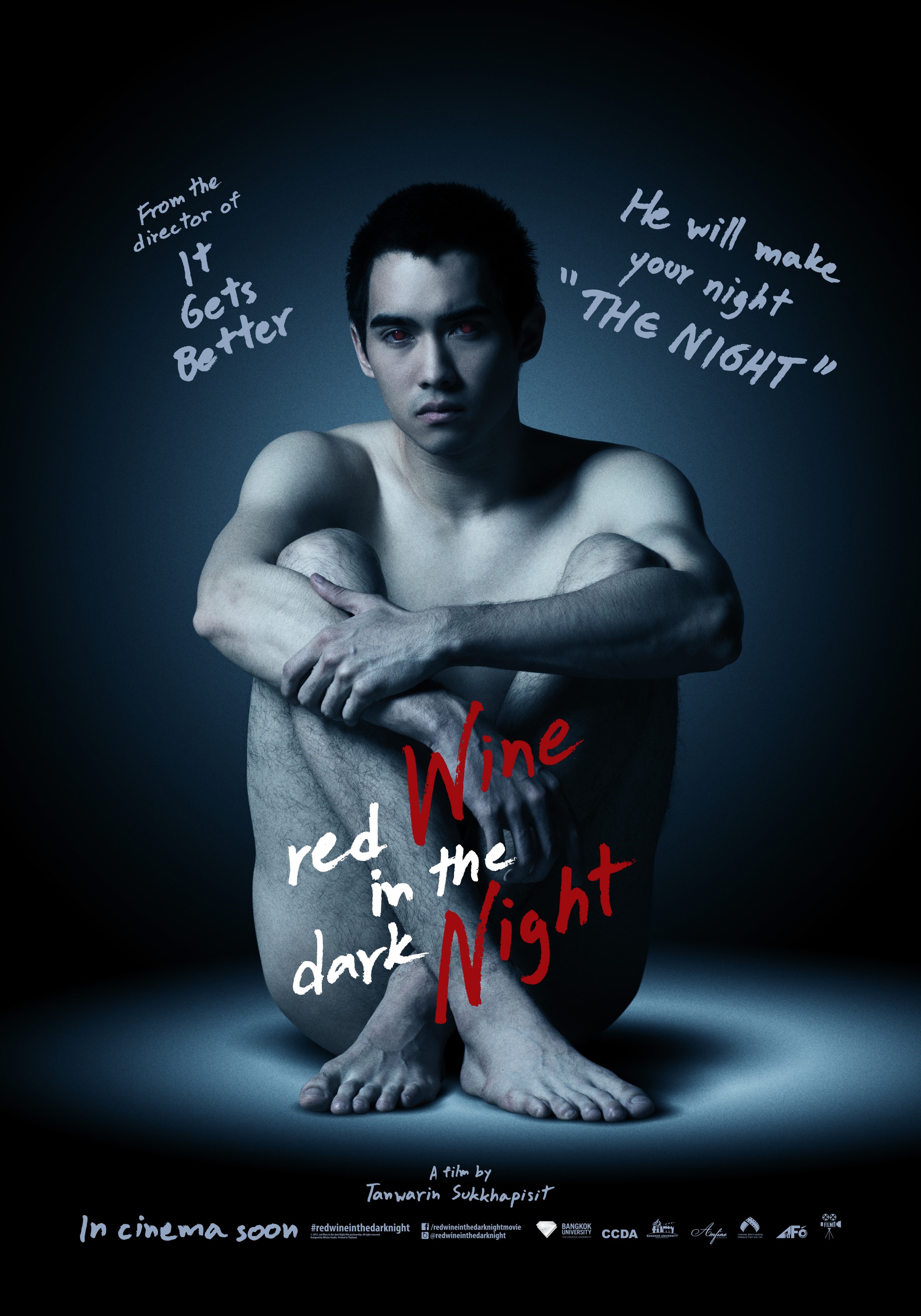 Poster of Red Wine in the Dark Night