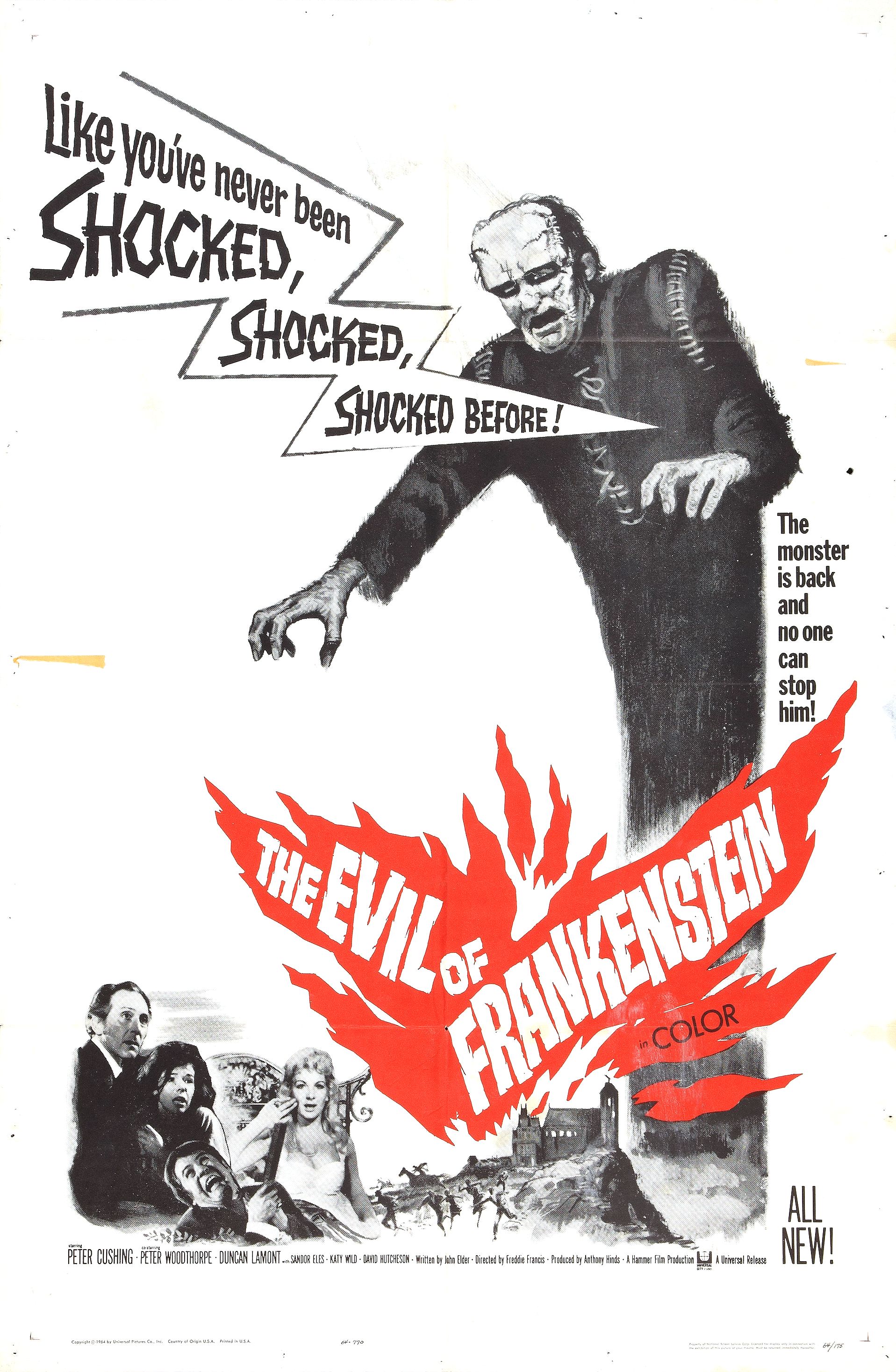 Poster of The Evil of Frankenstein
