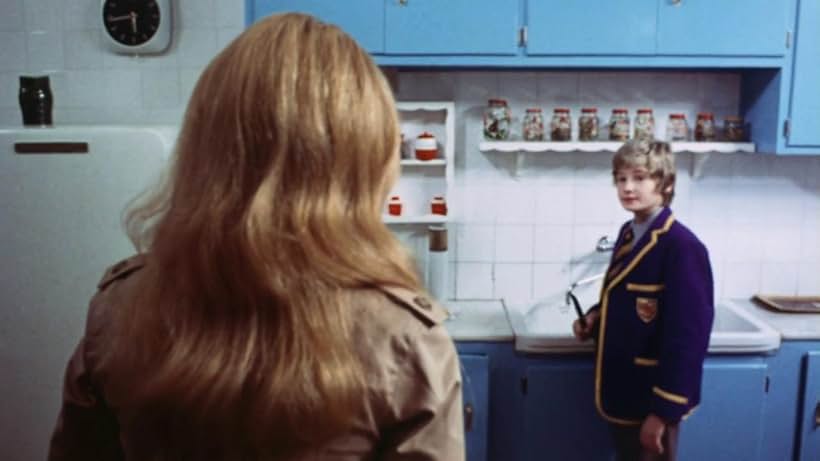 Britt Ekland and Mark Lester in What the Peeper Saw (1972)