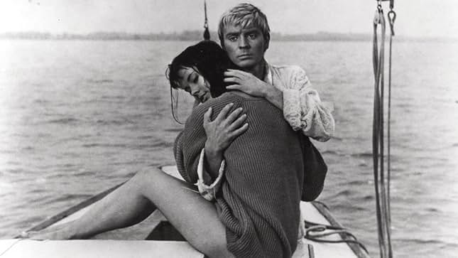 Zygmunt Malanowicz and Jolanta Umecka in Knife in the Water (1962)
