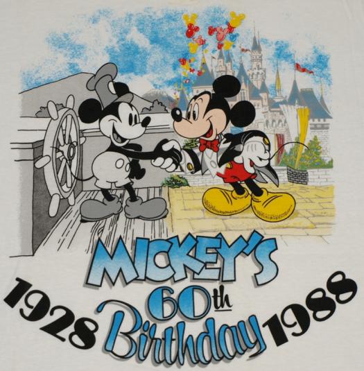 Happy 60th Birthday Walt Disney シルクスクリーン Happy 60th Birthday Walt Disney シルクスクリーン