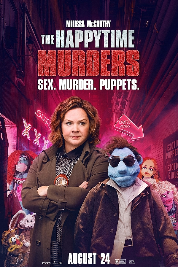 Movie poster for THE HAPPYTIME MURDERS (A rated)
