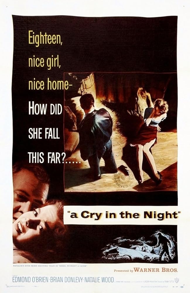 Natalie Wood and Raymond Burr in A Cry in the Night (1956)
