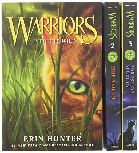 Warriors Box Set: Volumes 1 to 3: Into the Wild, Fire and Ice, Forest of Secrets book cover