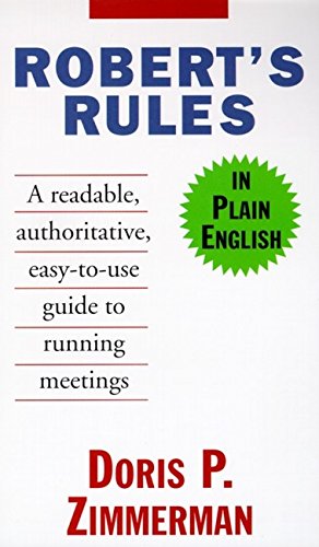Robert's Rules in Plain English book cover