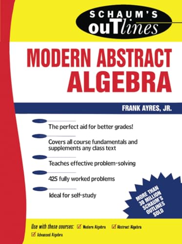 Schaum's Outline of Modern Algebra Abstract Algebra book cover