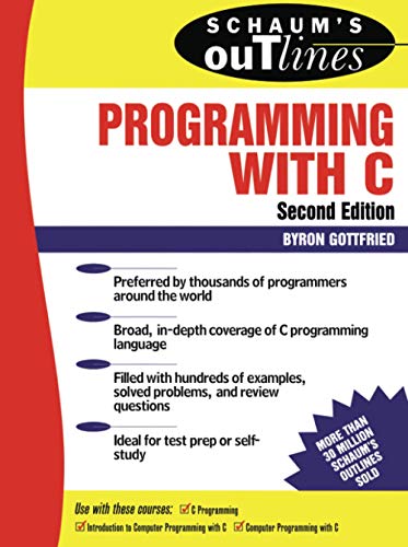 Schaum's Outline of Programming with C book cover