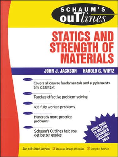 Schaum's Outline of Statics and Strength of Materials book cover