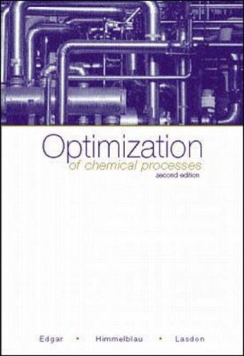 Optimization Of Chemical Processes book cover