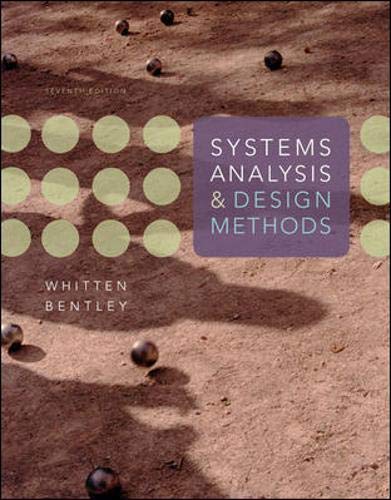 Systems Analysis and Design Methods book cover