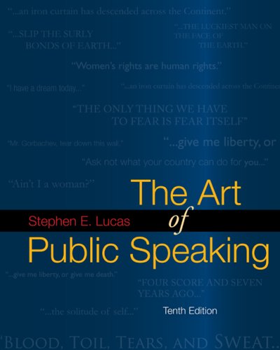 The Art of Public Speaking book cover