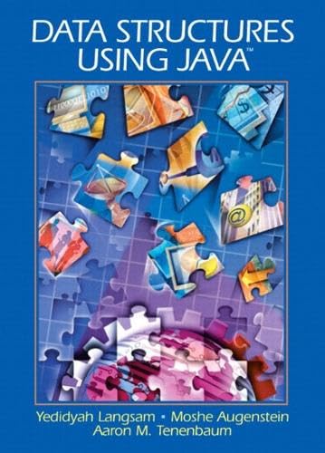 Data Structures Using Java book cover