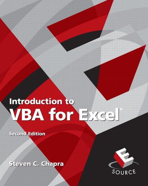 Introduction to VBA for Excel book cover
