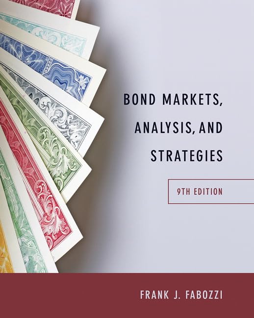 Bond Markets, Analysis, and Strategies book cover
