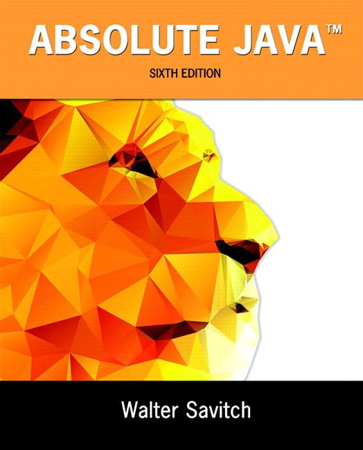 Absolute Java book cover