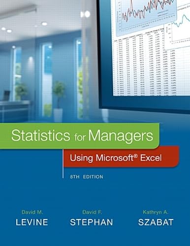 Statistics for Managers Using Microsoft Excel book cover