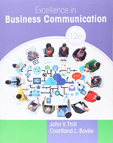 Excellence in Business Communication book cover