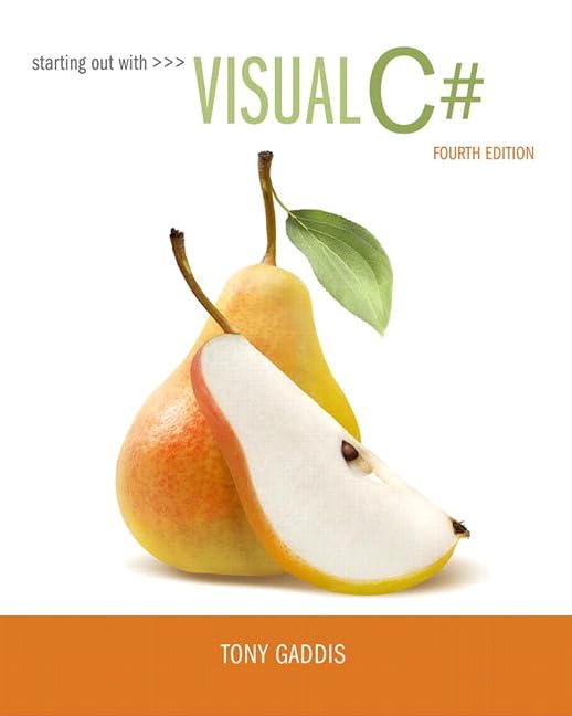 Starting Out with Visual C# book cover