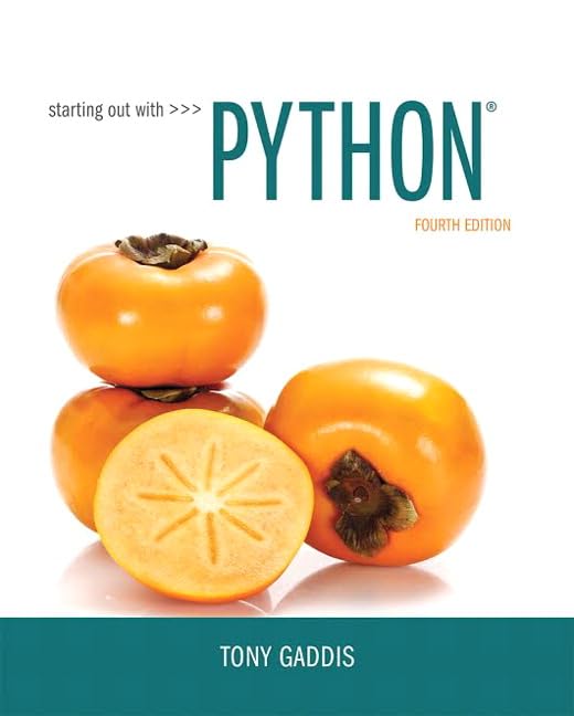 Starting Out with Python book cover