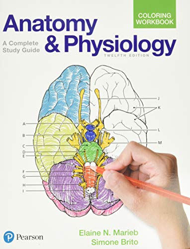 Anatomy and Physiology Coloring Workbook: A Complete Study Guide book cover