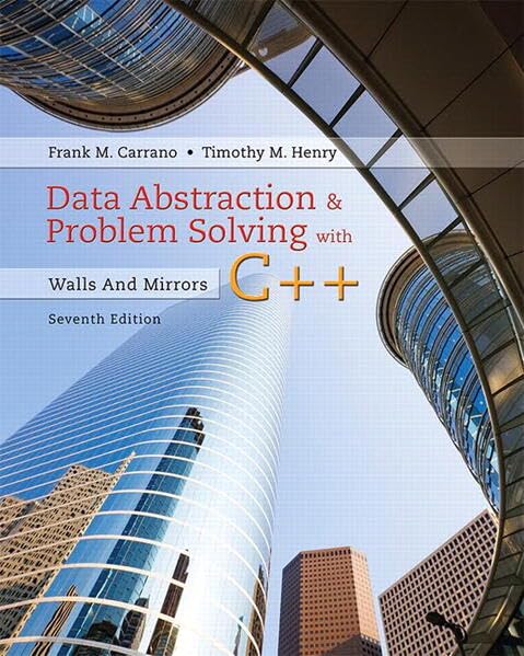 Data Abstraction & Problem Solving with C++: Walls and Mirrors book cover