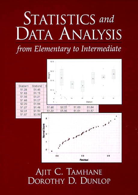Statistics and Data Analysis: From Elementary to Intermediate book cover