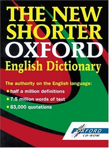 Shorter Oxford English Dictionary