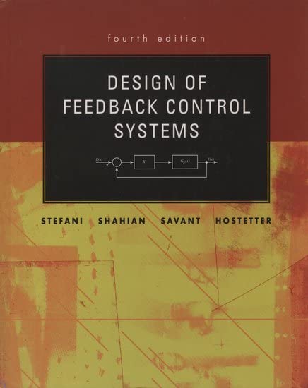 Design of Feedback Control Systems book cover