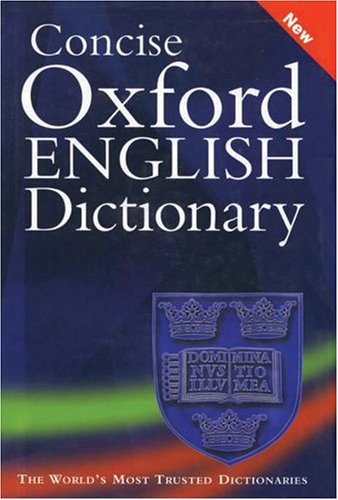 Concise Oxford English Dictionary with CDROM book cover