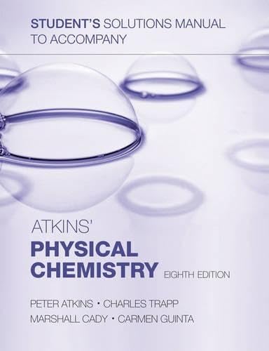 Student's Solutions Manual to Accompany Atkins' Physical Chemistry, Eighth Edition book cover